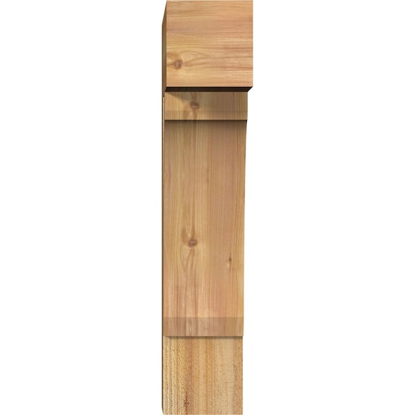 Legacy Block Rough Sawn Bracket, Western Red Cedar, 6W X 18D X 30H